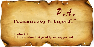 Podmaniczky Antigoné névjegykártya